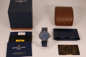Breitling Superocean 44 Automatic 44 mm A17367– Full Set Mint, Blue Face, Bezel - Picture 1 of 13