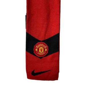Pre-owned Manchester United/Nike Scarf Football Soccer Red, White, and Black - Picture 1 of 5