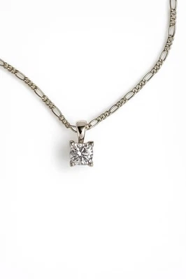 925 Silber Eleganter Zirkonia-Anhänger  Funkelnder Solitär-Anhänger ohne Kette - Bild 1 von 2