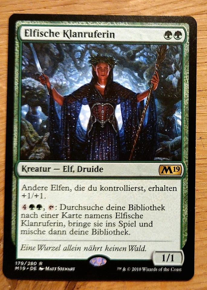Mtg Magic: Elfische Klanruferin / Elvish Clancaller, DEUTSCH Nearmint Elf Lord  - Bild 1 von 1