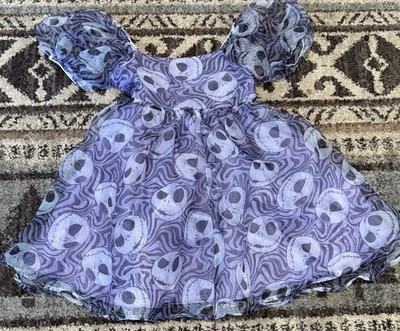 Disney’s The Nightmare Before Christmas PURPLE Jack Skellington Dress Small 6-7 - Image 1 of 4