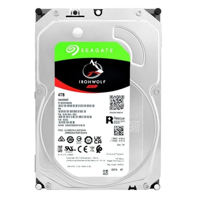 Seagate ST4000VN006 Ironwolf 4TB Hard Disk HDD SATA 3.5" 5900RPM CMR RAID NAS - Image 1 of 4