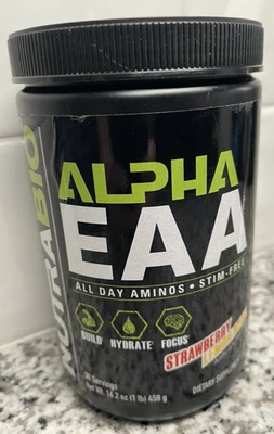NutraBio Alpha EAA Fresa Limón Bomba 30 Porciones Exp 6-2028 Envío Rápido Foto 1 de 4