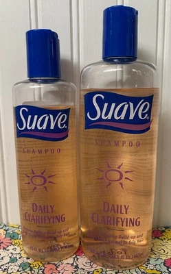 2 RARE SUAVE DAILY CLARIFYING SHAMPOO 15oz & 22.5oz DEEP CLEANING - Image 1 of 2