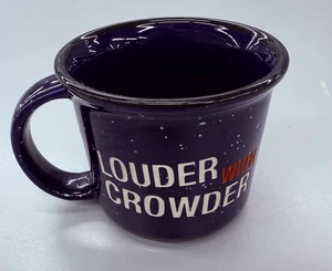 LOUDER With Crowder Etched Coffee Mug Speckled with Wh/Red Lettering *Retired* - Picture 1 of 8