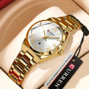 Damen Luxus Armbanduhr Wasserdicht Edelstahl Elegant Quarzuhr Verpackt - Bild 1 von 18