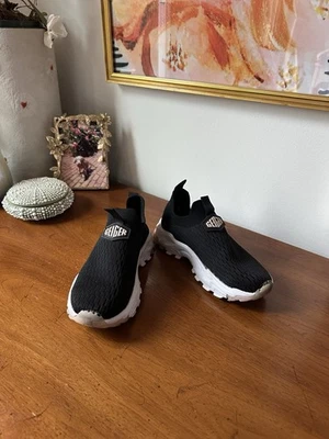 Zapatillas sin cordones negras tejidas mini lettie Kurt Geiger London para niñas talla 13-1 (114) Foto 1 de 4