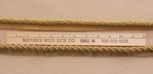 LOTE DE 2 MOLDURAS CORDONES BEIGE ORO TAUPE VERDE TR 399 - Imagen 1 de 2