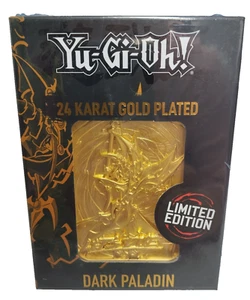 Yu-Gi-Oh! Fanattik Metal Card Metall Karte 24K Gold Plated Dark Paladin Neu OVP# - Bild 1 von 2