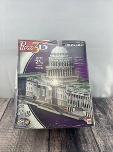US CAPITOL Replica 3D Puzzle 764 PCS Advanced Hasbro 2005 New Sealed - Picture 1 of 4