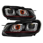 Spyder Projector Headlights, Halogen Model, Black, Fits 10 - 13 VW Golf GTI