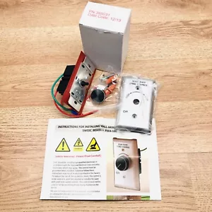 RAFFEL 385031 INTERRUPTOR DE CONTROL DE VELOCIDAD DE ESTADO SÓLIDO CONTROLADOR DE MONTAJE EN PARED DEL VENTILADOR 120V 50 - Imagen 1 de 6