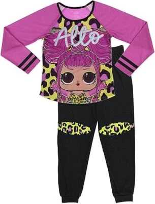 L.O.L. Surprise! Girls' Cozy Long Sleeve Pajama Set Adorable 2-Piece Sleepwear - Image 1 of 4