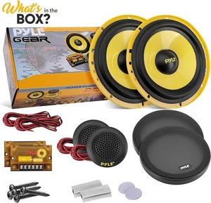 Bocinas Parlantes Altavoces Para Carro Auto Potentes 6.5Pulgadas 2 Pack Nuevo US - Picture 1 of 14