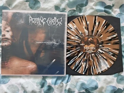 ROTTING CHRIST SANCTUS DIAVOLOS 12"BEER W BLACK AND WHITE SPLATTER VINYL LP NEW - Image 1 of 2