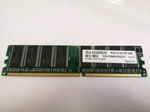 Apacer 512MB UNB PC3200 (73.G1797.000) DDR-400 Memory RAM module - Picture 1 of 4
