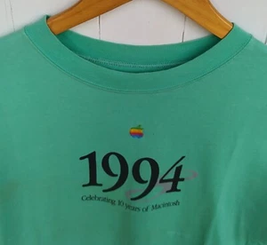 Vintage 90s Apple "Celebrating 10 years Of MacIntosh" T-Shirt Size Medium, IBM - Bild 1 von 11