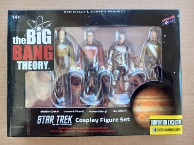 The Big Bang Theory Star Trek Cosplay  3.75" Figures Set of 4 Convention Excl - Image 1 of 4
