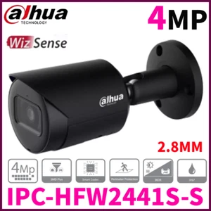 Dahua IPC-HFW2441S-S 4MP Built in Mic IR IP Camera WizSense WDR SMD+ Black PoE - Picture 1 of 17