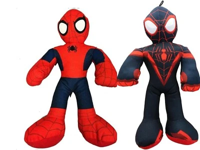 Marvel Spiderman Miles Morales Plush SET Stuffed Doll Toy Gift Kids Boys Girls - Image 1 of 4