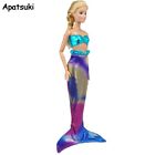 Blue Mermaid Tail Fashion Doll Clothes For 11.5" Doll Dress Evening Dress 1/6
