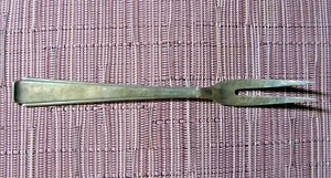 Vintage Russian Soviet Era 875 Silver 6"L Weight 27g Dessert lemon Fork RARE!!!  - Picture 1 of 6