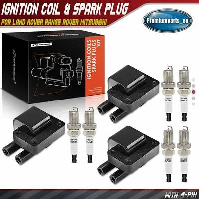 Ignition Coil+Spark Plugs for Land Rover Defender Range Rover	Mitsubishi 3000GT	 - Image 1 of 4