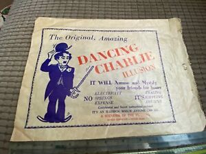 Jouet Vintage Danse Charlie Chaplin Illusion avec Sac & Brochure Original - Années 1930