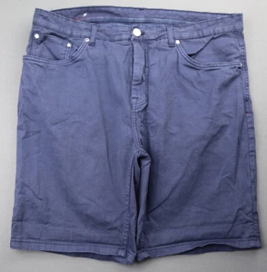 Herren Zara Jeans Bermuda Shorts Blau Stretch Größe 32 - Bild 1 von 6