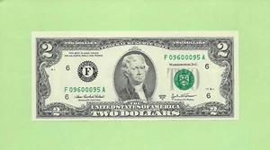 2003A ..UNCIRC $2 F 0960 0095 A .... 2003A $2 F-A NICE NOTE FRN - Picture 1 of 2
