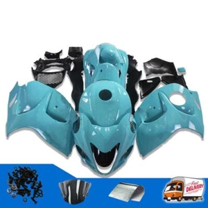 DS Injection Blue Fairings for 2008-2020 Hayabusa GSXR1300 s087 - Picture 1 of 9