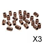 3X 24 Pieces Viking Runes Charms Bead Scandinavian Antique for Jewelry Making