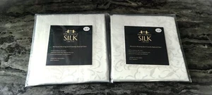 Pair of Pure Mulberry Silk large Pillowcases Anti-Ageing Skin Friendly case £80 - Picture 1 of 4