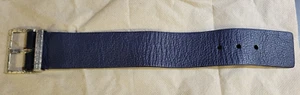 John Hardy Navy Blue Leather & Sterling Silver Bracelet RARE~Fits 7½, 8¼, 9~8/31 - Picture 1 of 5