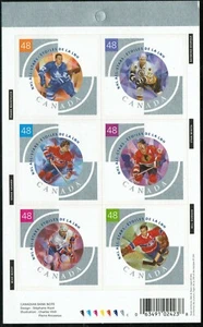 Canada sc#1972 NHL All Stars - 4, Booklet Bk265, Mint-NH - Picture 1 of 2