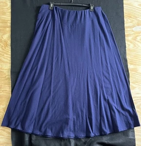 Lauren Ralph Lauren Damen Gr. 2x dunkelblau langer Rock NEU neu mit Etikett $ 139 - Bild 1 von 12