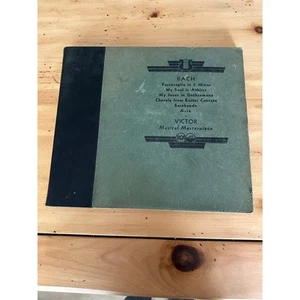 Bach, Victor Musical Masterpiece, vintage albums, jacket, Passacaglia C Minor. - Picture 1 of 12
