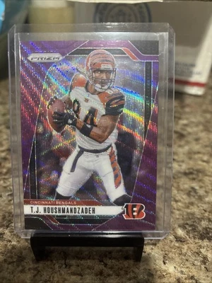 2024 Panini Prizm T.J. Houshmandzadeh #63 Purple Wave Prizm /99 - Image 1 of 2