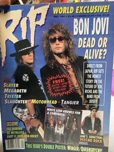 RIP Magazine / Bonjovi May 1991 Edition - Imagen 1 de 4