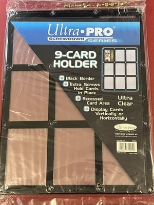 ULTRA PRO 9-Card Black Frame Screwdown Card Holder *BRAND NEW* - Image 1 of 2