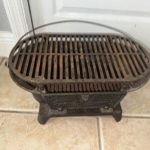 Draft USA Cast Iron Hibachi Grill Portable W Handle - Picture 1 of 7
