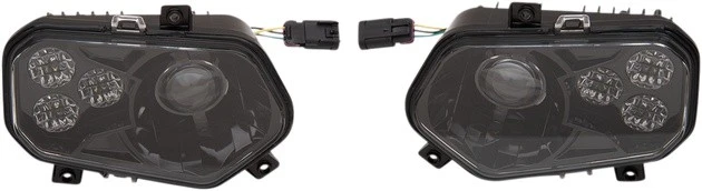 Moose LED Headlights Black Reflector Polaris ACE/Ranger/Scrambler/Sportsman - Image 1 of 1