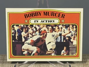 1972 Topps High Number #700 Bobby Murcer In Action New York Yankees - Picture 1 of 3