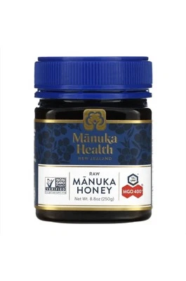 Raw Manuka Health MGO 400+, 8.8 oz (250gm) - 100% Pure New Zealand Honey - Image 1 of 2