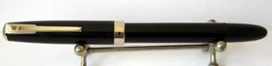 VINTAGE NOS RARE "UNION-СОЮЗ" USSR BAKELITE FOUNTAIN PEN, COLOR, BLACK # 621 - Picture 1 of 6