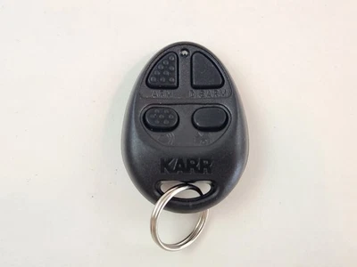 KARR REMOTE FOB KEY LESS ENTRY AUTO LED-RED KEYFOB 4-BUTTON ALARM TRANSMITTER - Image 1 of 4