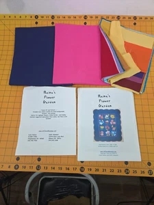 Raina's Flower Garden Quilt Kit With Fabric 29.75x35.25 - Picture 1 of 9