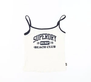 Superdry Women's White Camisole Tank Top S - Picture 1 of 12
