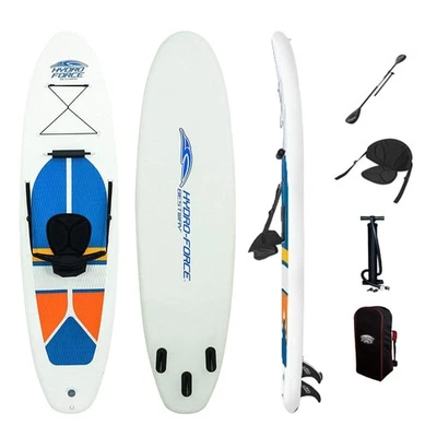 Bestway Hydro-Force White Cap Inflatable SUP Stand Up Paddle Board (Open Box) - Image 1 of 4