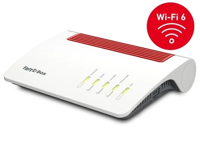 AVM FRITZ!Box 7590 AX Wi-Fi 6 Router 2.400 MBit/s 5GHz & 1.200 MBit/s 2,4 GHz,bi - Bild 1 von 4
